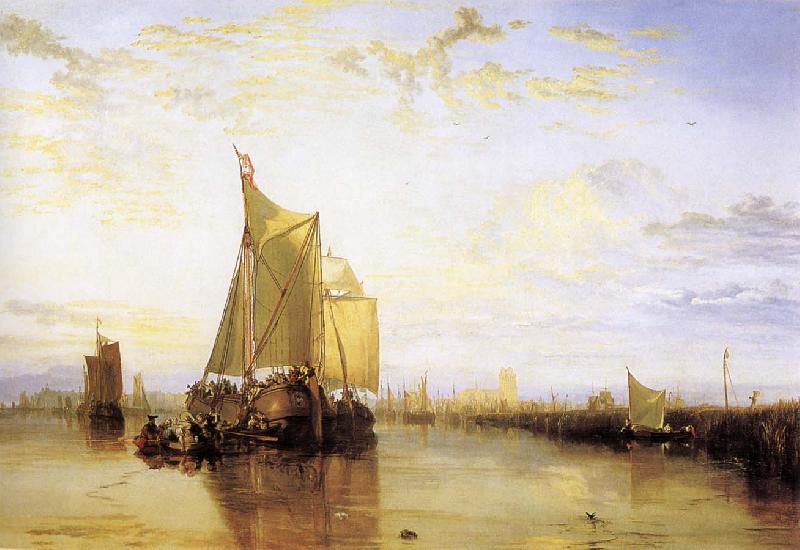 J.M.W. Turner Dort,or Dordrecht,the Dort Packet-Boat from Rotterdam Becalmed oil painting picture
